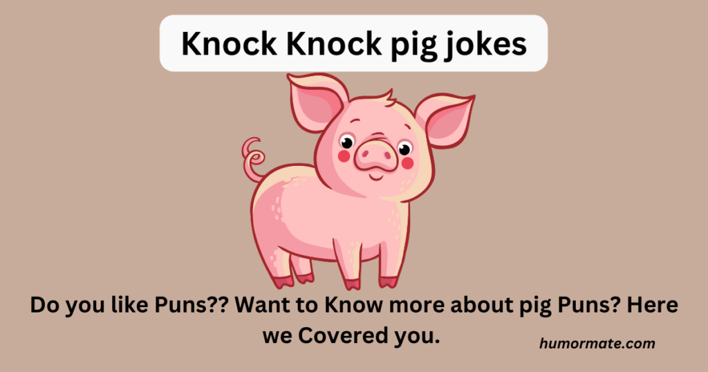 knock knock pig jokes