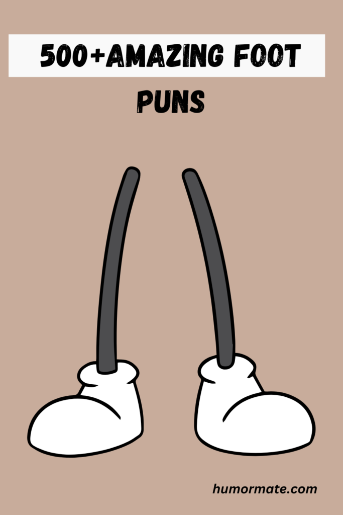 foot puns pin
